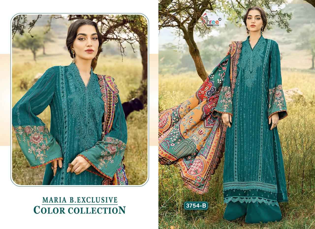 Shree Fabs Maria B Exclusive Colour Collection Rayon Dress Material 4 pcs Catalogue