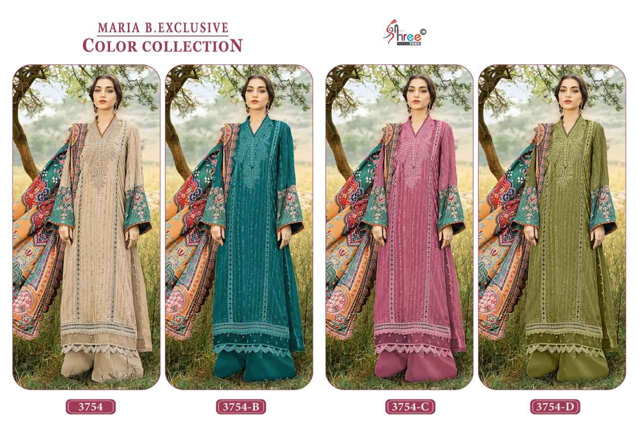 Shree Fabs Maria B Exclusive Colour Collection Rayon Dress Material 4 pcs Catalogue