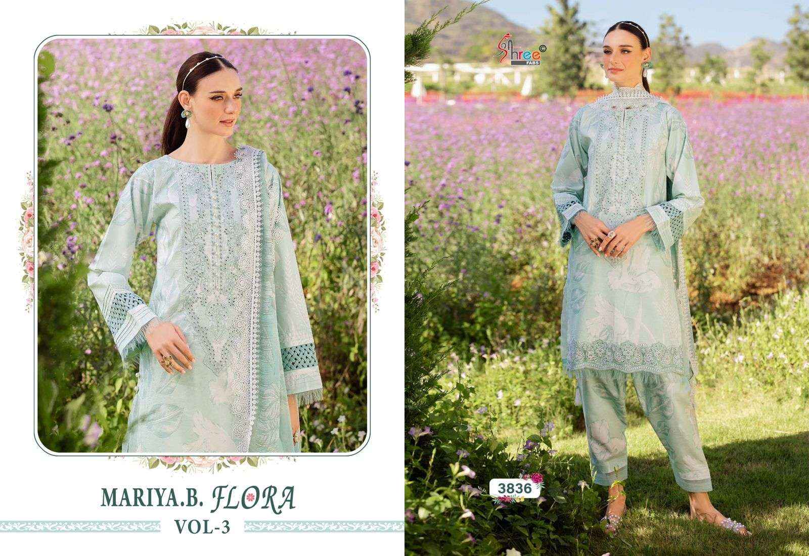 Shree Fabs Mariya B Flora Vol 3 Cotton Dress Material 6 pcs Catalogue
