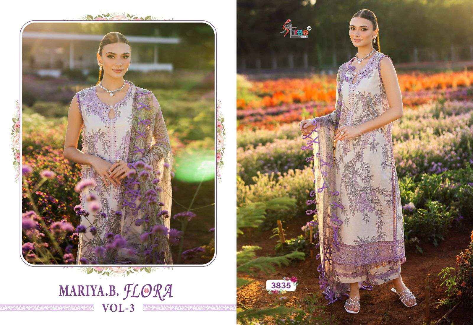 Shree Fabs Mariya B Flora Vol 3 Cotton Dress Material 6 pcs Catalogue
