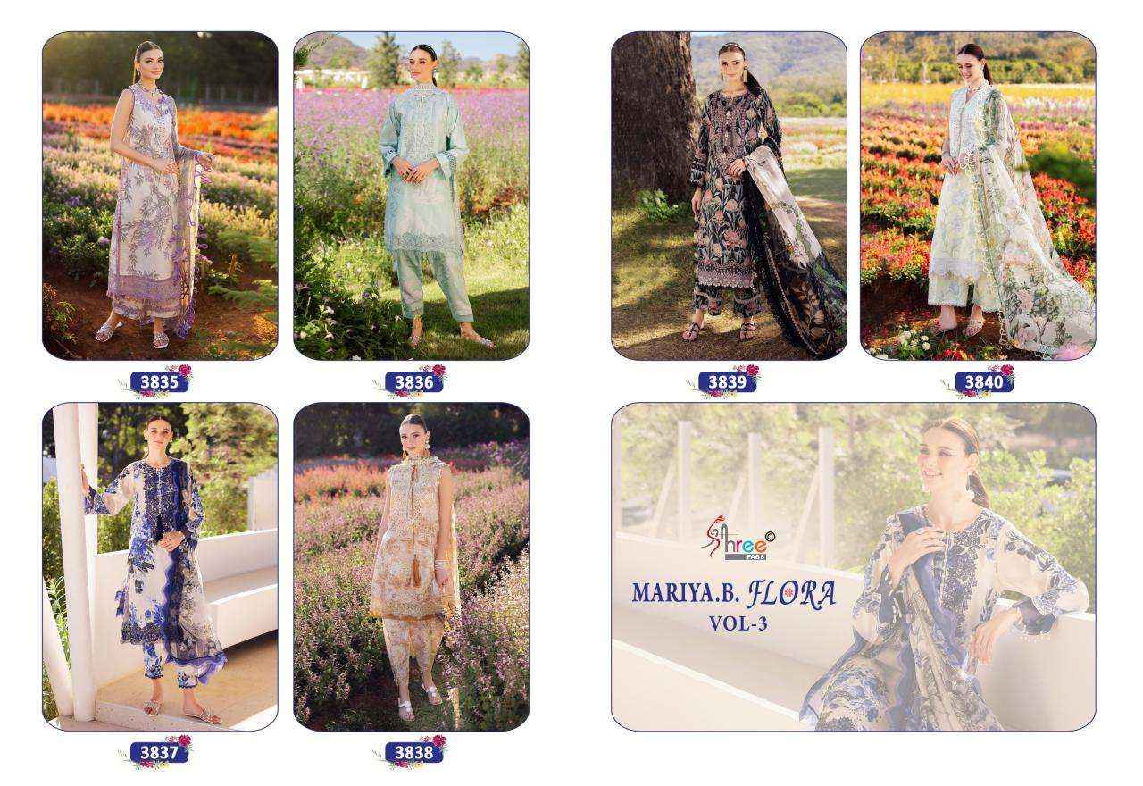 Shree Fabs Mariya B Flora Vol 3 Cotton Dress Material 6 pcs Catalogue