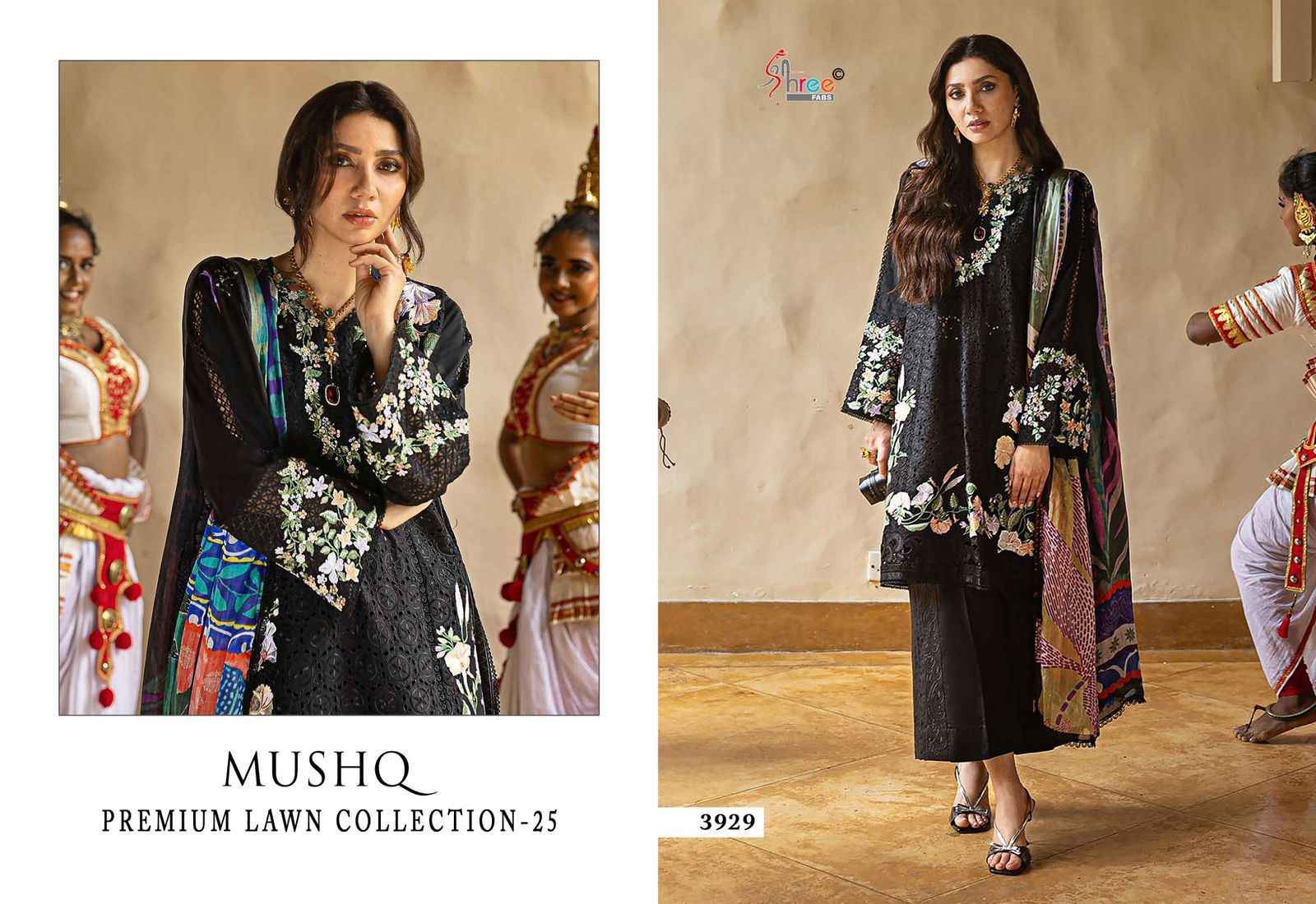 Shree Fabs Mushq 25 Lawn Cotton Dress Material 5 pcs Catalogue