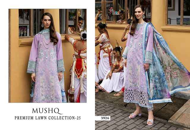 Shree Fabs Mushq 25 Lawn Cotton Dress Material 5 pcs Catalogue