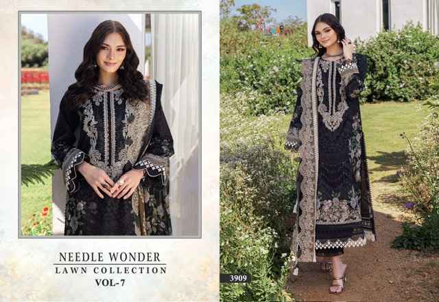 Shree Fabs Needle Wonder Lawn Collection Vol 7 Cotton Dress Material 7 pcs Catalogue
