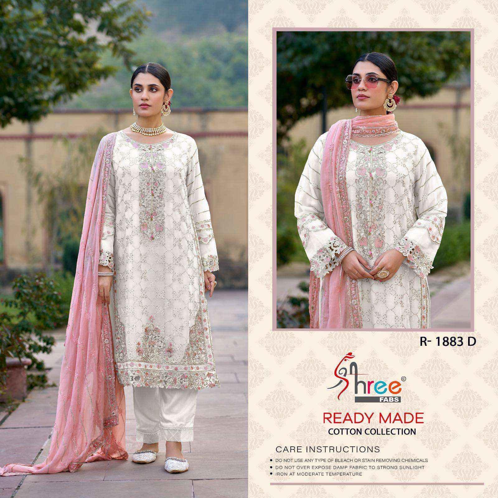 Shree Fabs R 1883 Readymade Lawn Cotton Dress 4 pcs Catalogue