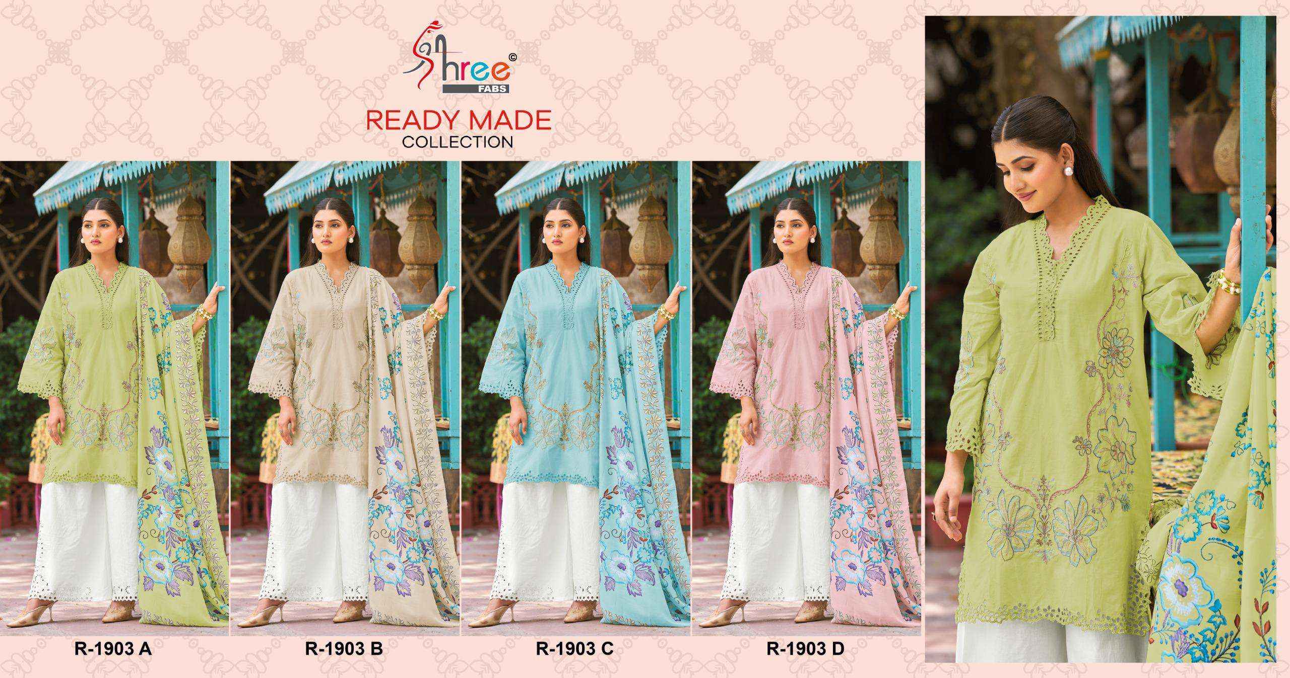 Shree Fabs R 1903 Readymade Cotton Dress 4 pcs Catalogue