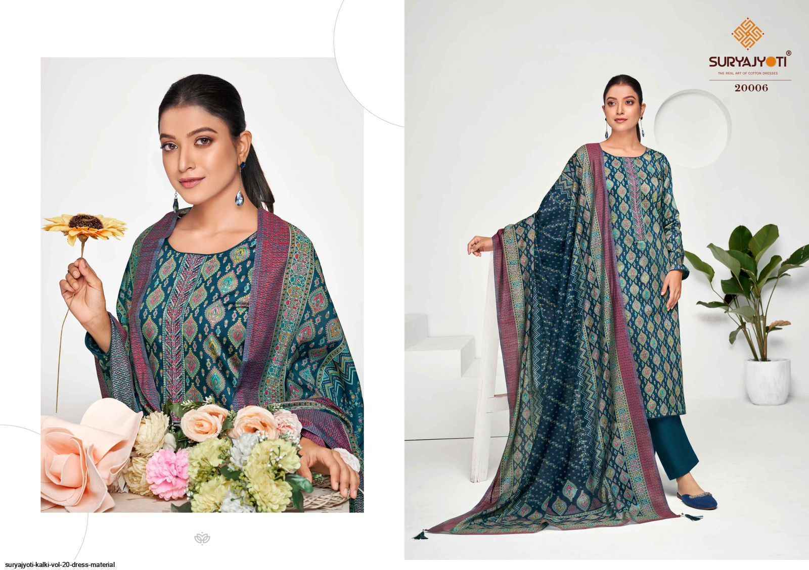 Suryajyoti Kalki Vol 20 Jam Satin Dress Material 8 Pcs Catalouge