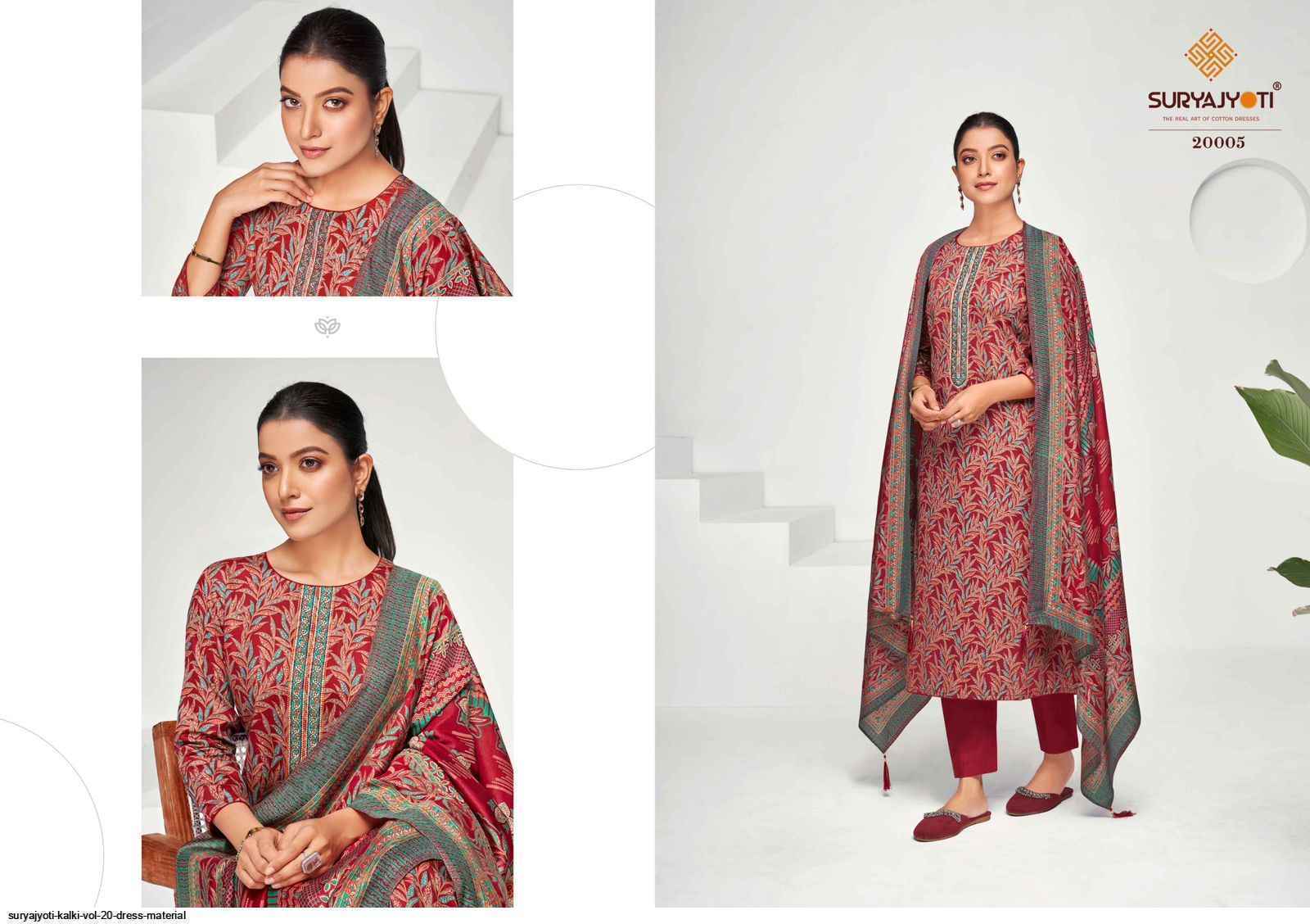 Suryajyoti Kalki Vol 20 Jam Satin Dress Material 8 Pcs Catalouge