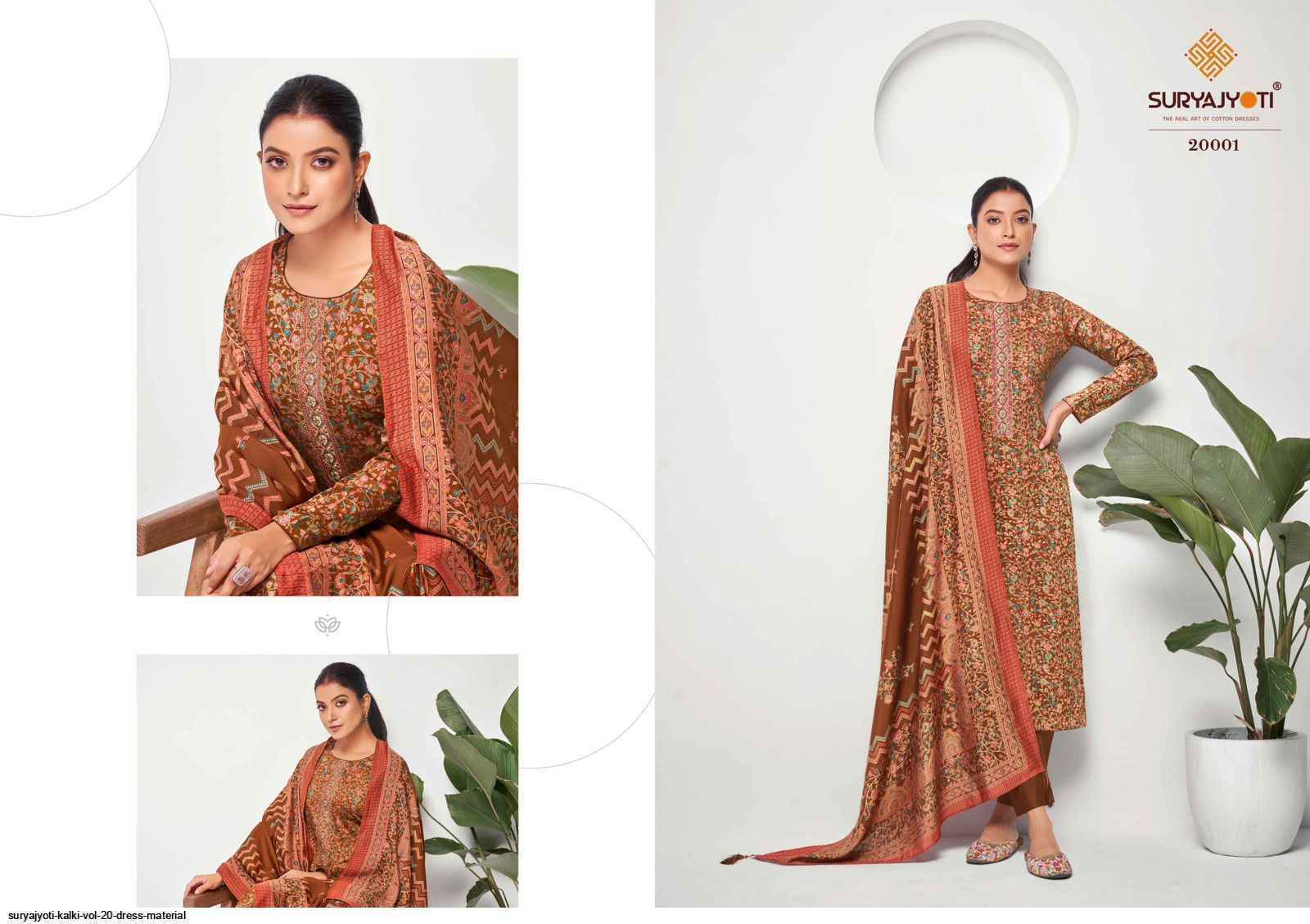 Suryajyoti Kalki Vol 20 Jam Satin Dress Material 8 Pcs Catalouge