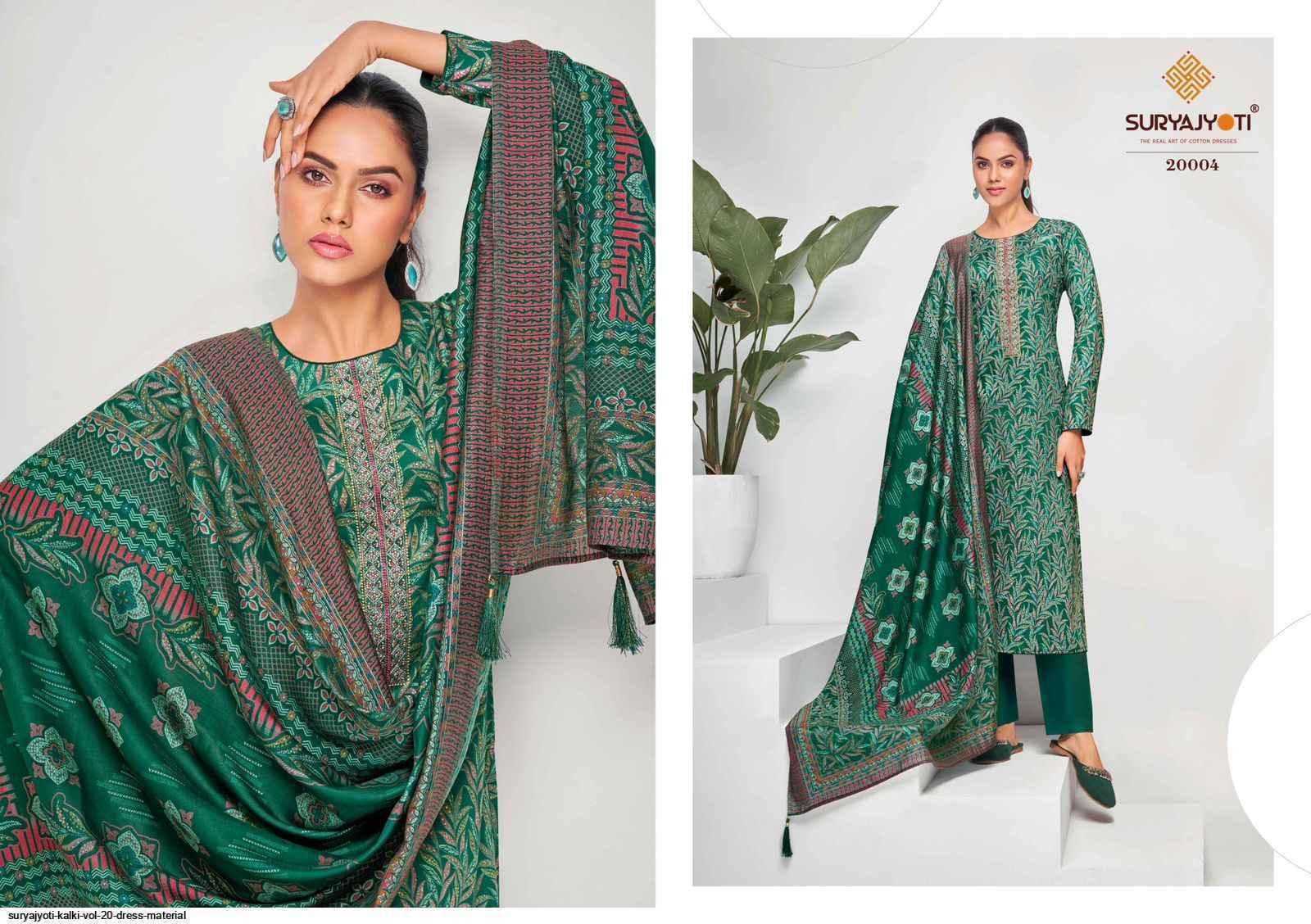Suryajyoti Kalki Vol 20 Jam Satin Dress Material 8 Pcs Catalouge