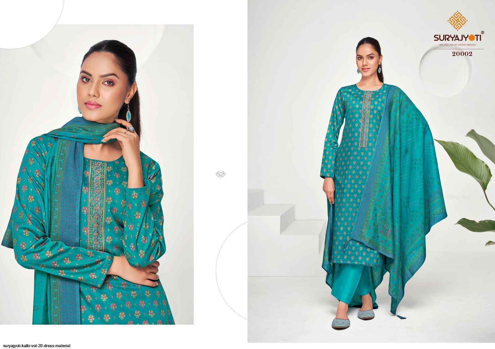 Suryajyoti Kalki Vol 20 Jam Satin Dress Material 8 Pcs Catalouge
