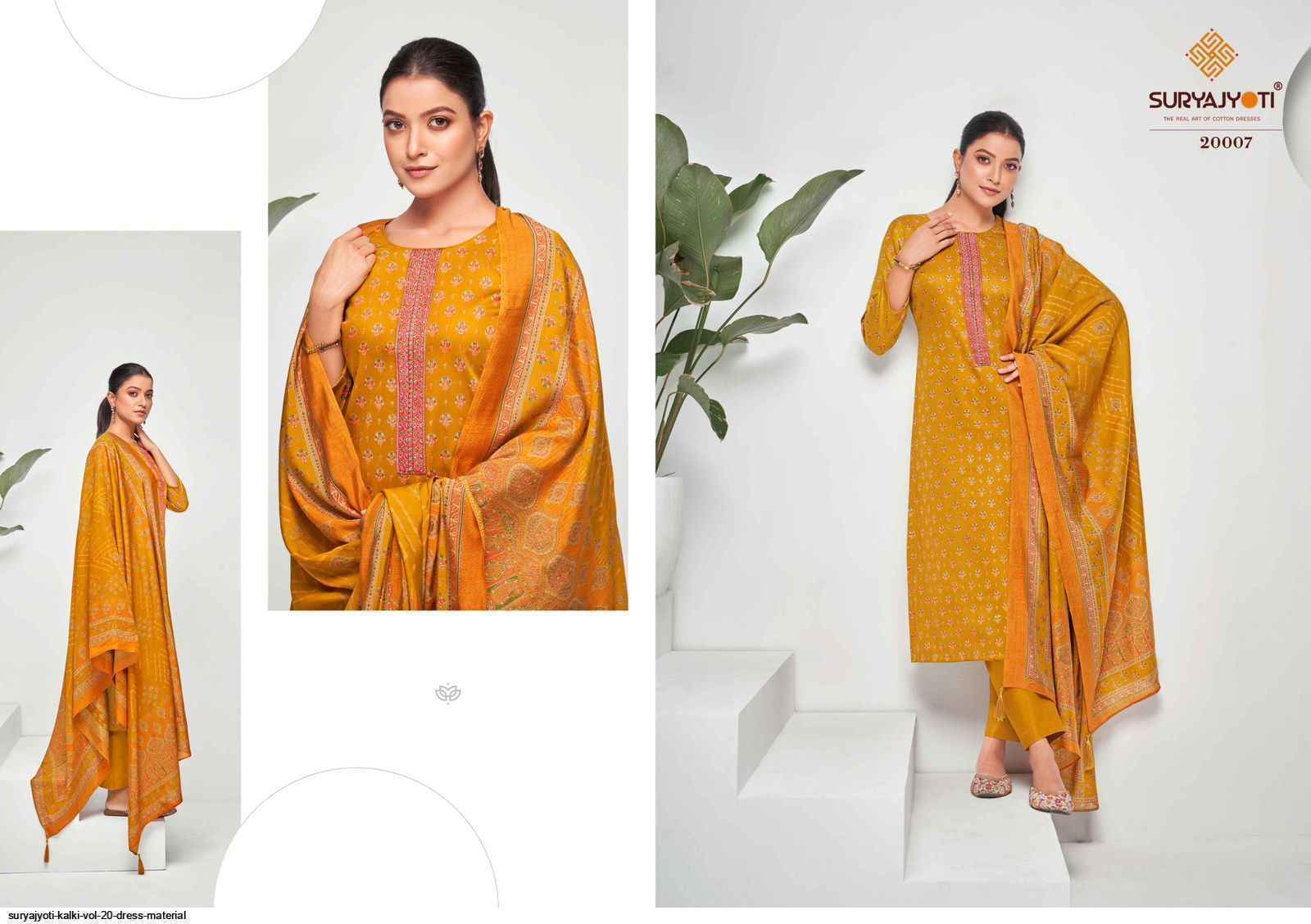 Suryajyoti Kalki Vol 20 Jam Satin Dress Material 8 Pcs Catalouge