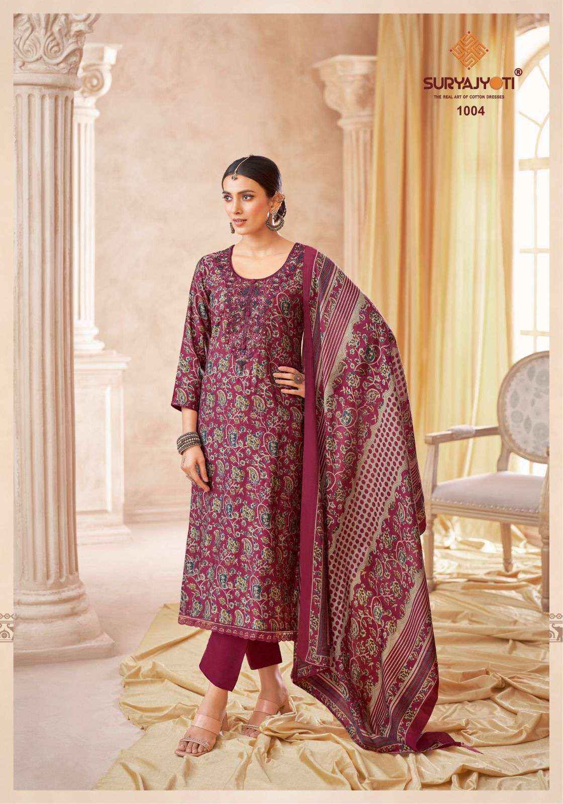 Suryajyoti Kesha Vol 1 Modal Dress Material 6 Pcs Catalouge