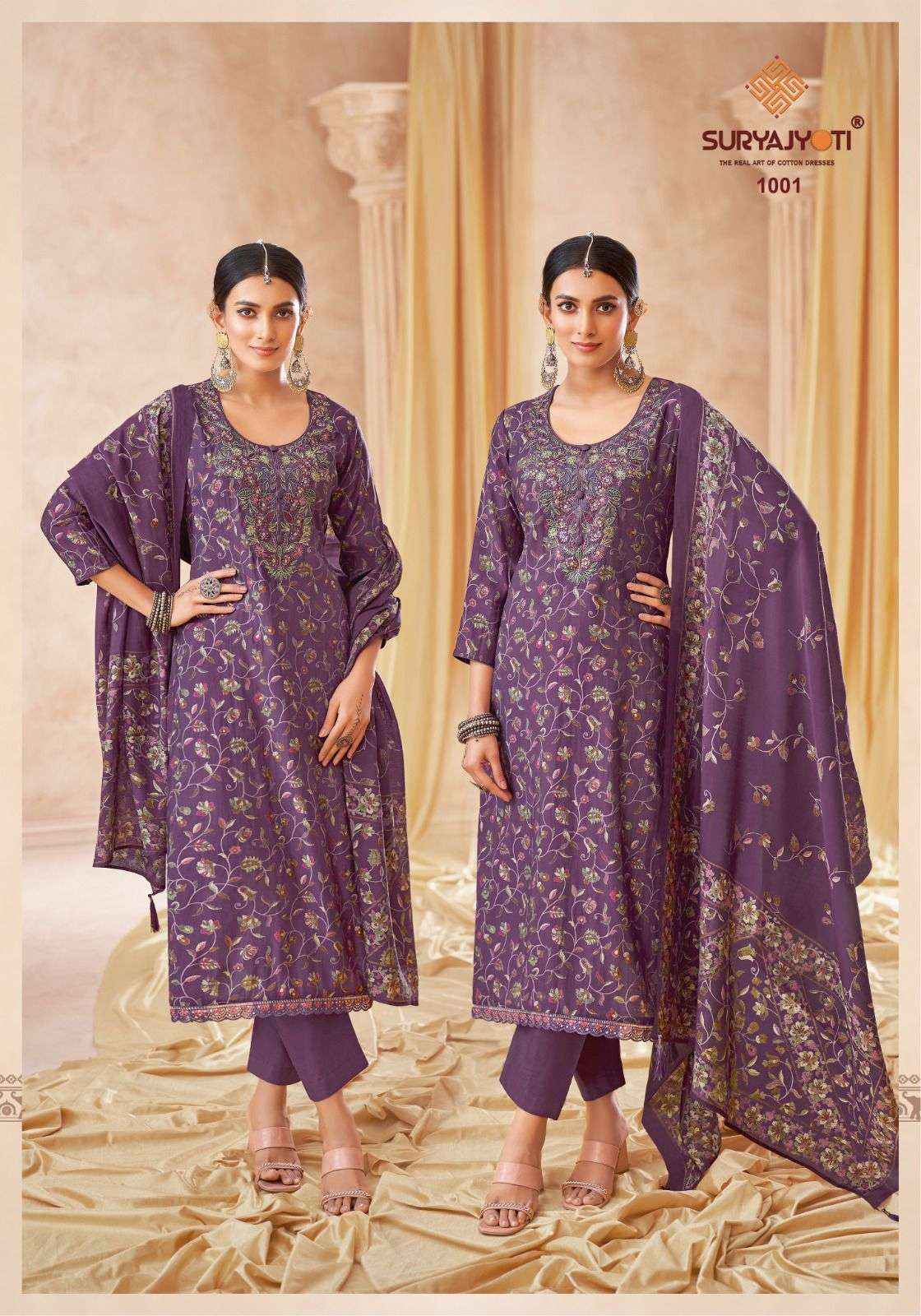 Suryajyoti Kesha Vol 1 Modal Dress Material 6 Pcs Catalouge