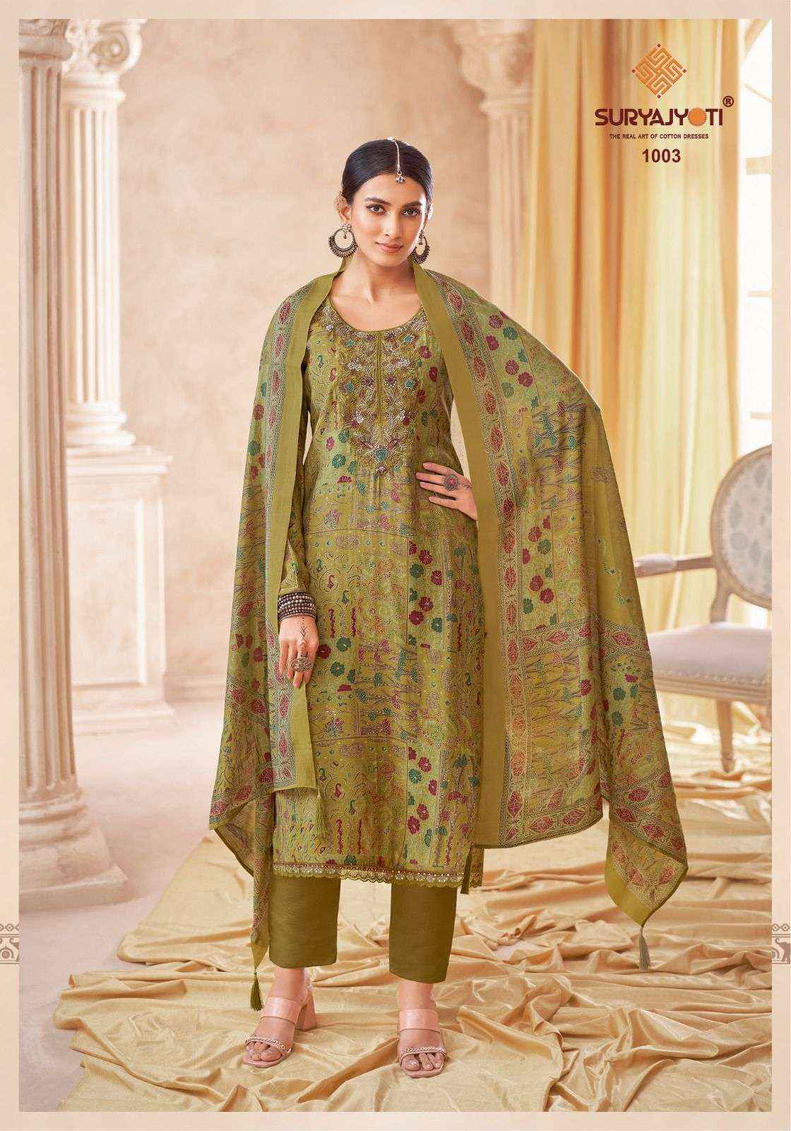 Suryajyoti Kesha Vol 1 Modal Dress Material 6 Pcs Catalouge