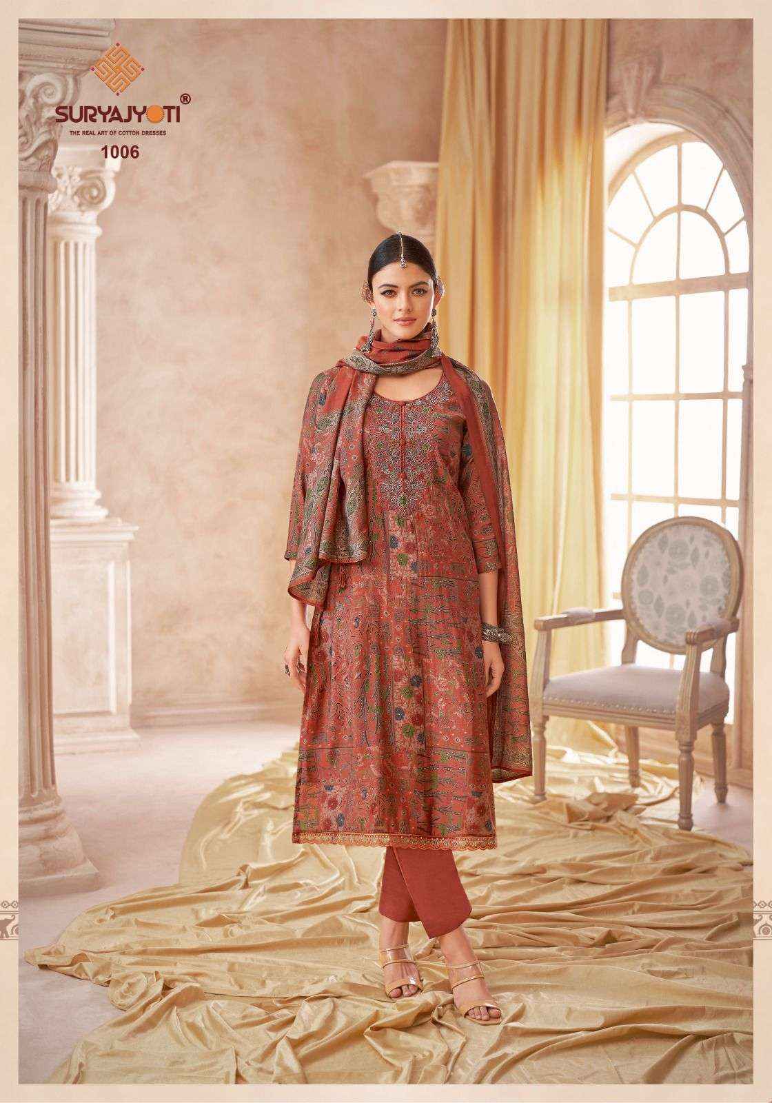 Suryajyoti Kesha Vol 1 Modal Dress Material 6 Pcs Catalouge