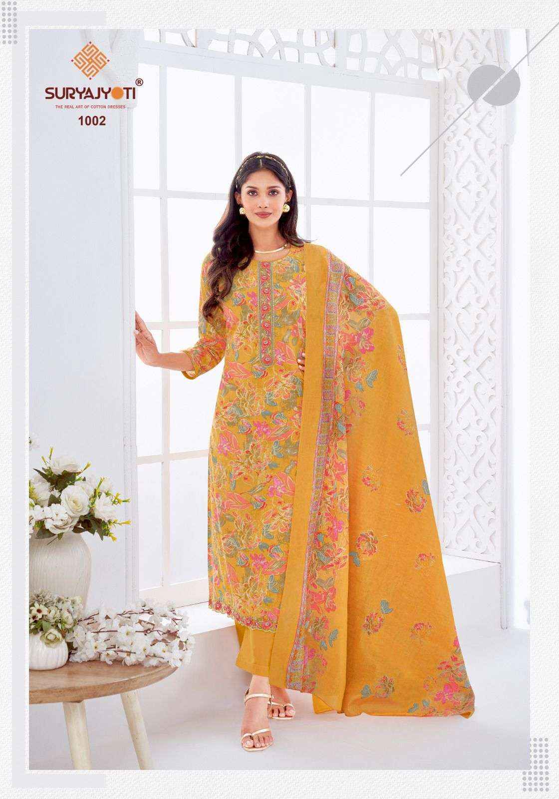 Suryajyoti Khushboo Vol 1 Lawn Cotton Dress Material 8 Pc Catalouge