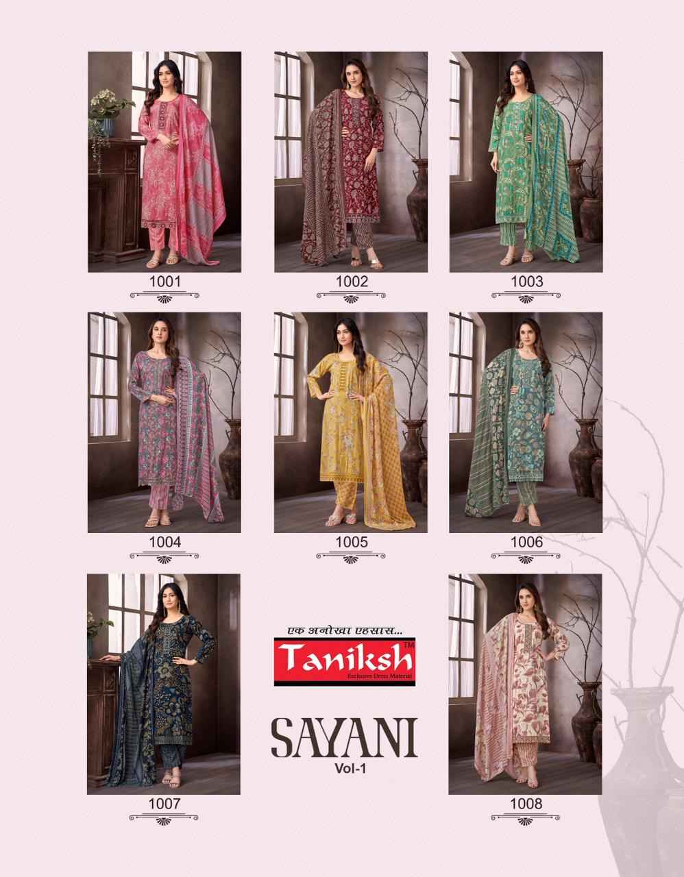 Taniksh Sayani Vol 1 Viscouse Kurti Combo 8 pcs Catalogue