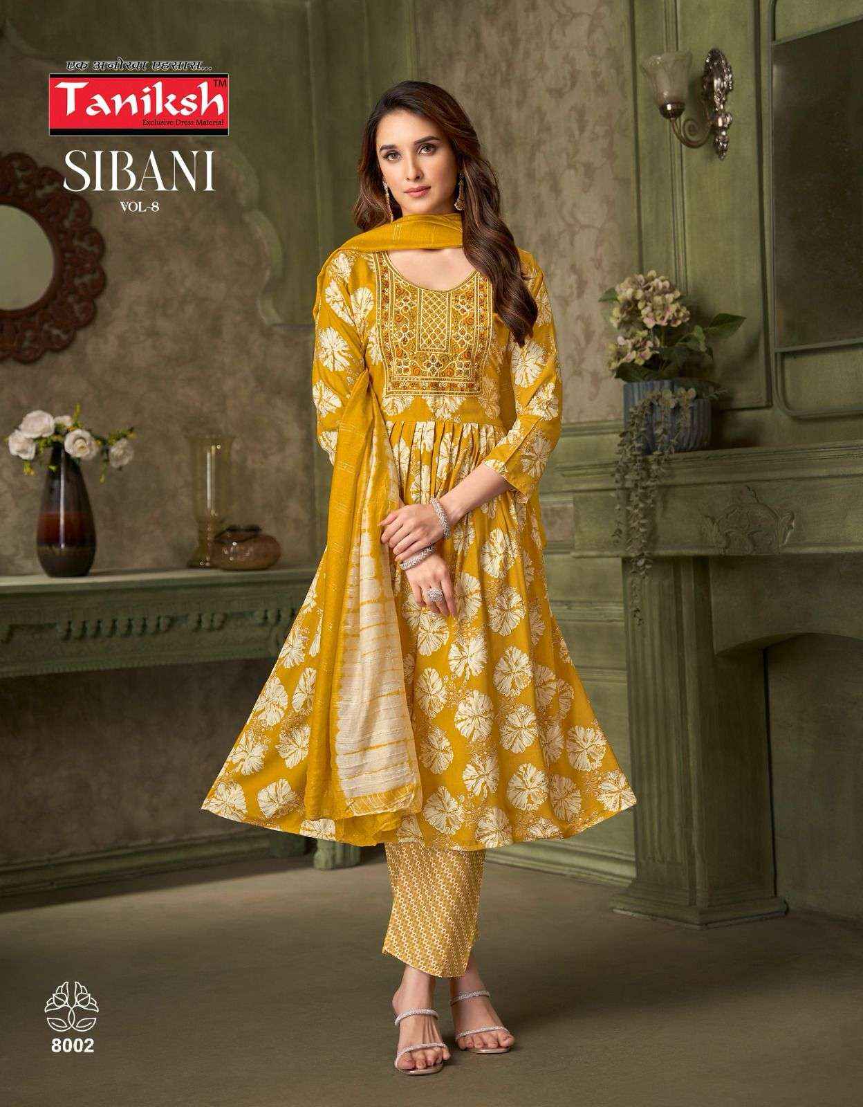 Taniksh Sibani Vol 8 Rayon Kurti Combo 8 pcs Catalogue