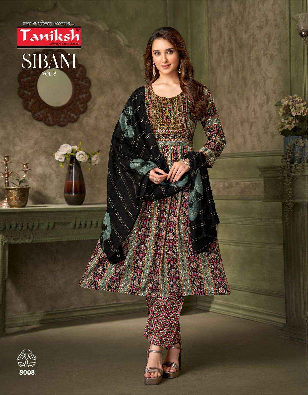 Taniksh Sibani Vol 8 Rayon Kurti Combo 8 pcs Catalogue
