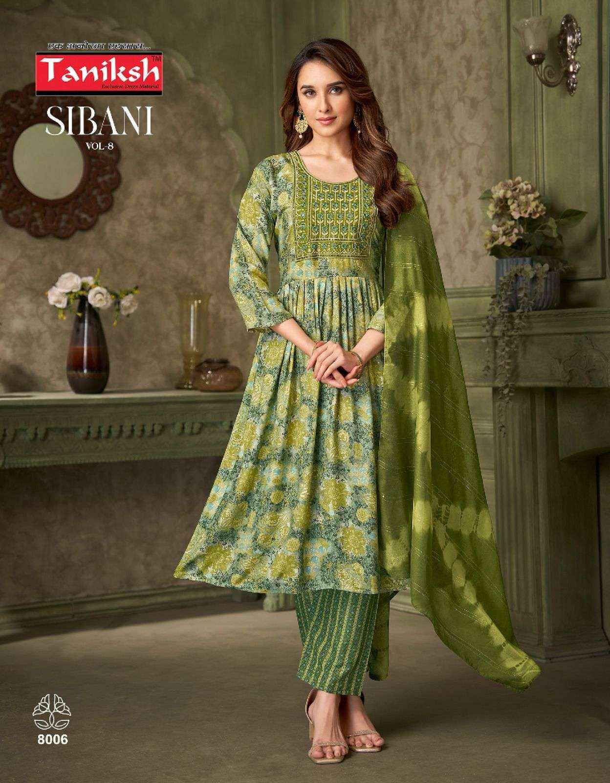 Taniksh Sibani Vol 8 Rayon Kurti Combo 8 pcs Catalogue
