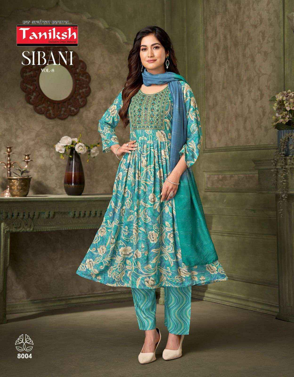 Taniksh Sibani Vol 8 Rayon Kurti Combo 8 pcs Catalogue