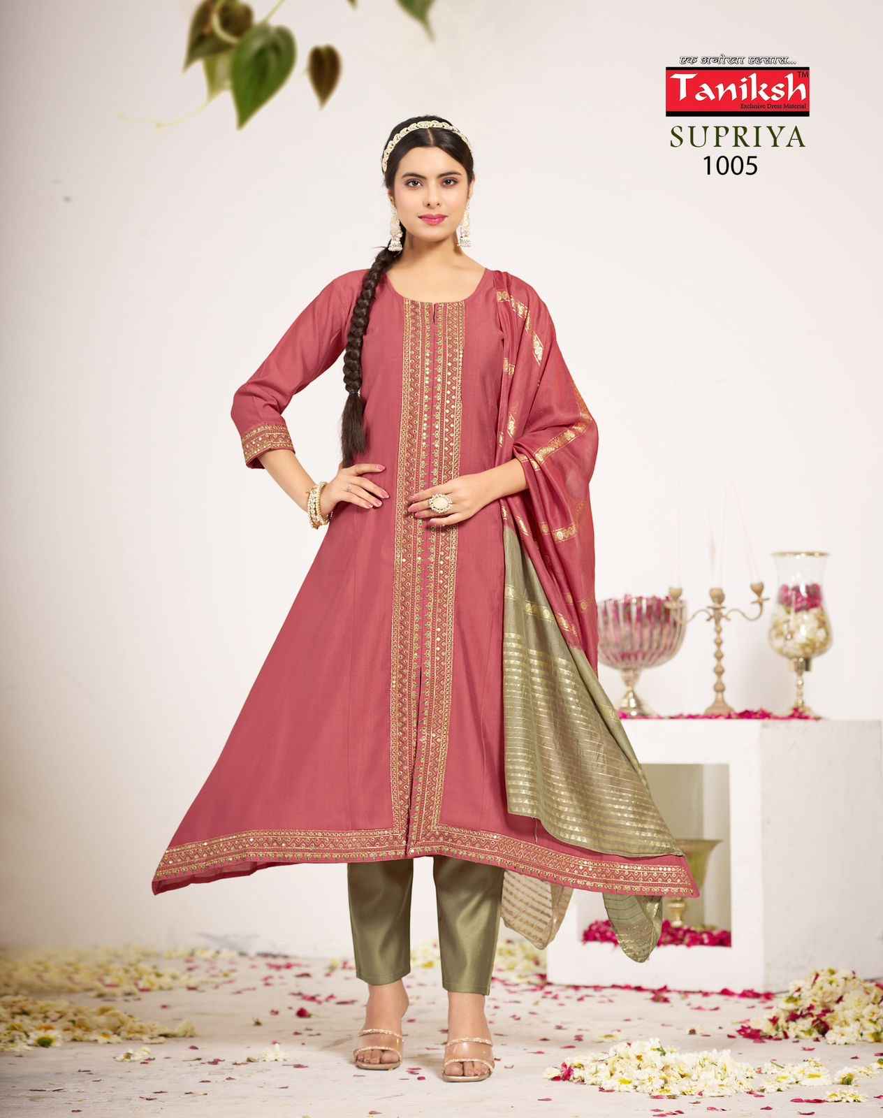 Taniksh Supriya Vol 1 Vertican Kurti Combo 8 pcs Catalogue