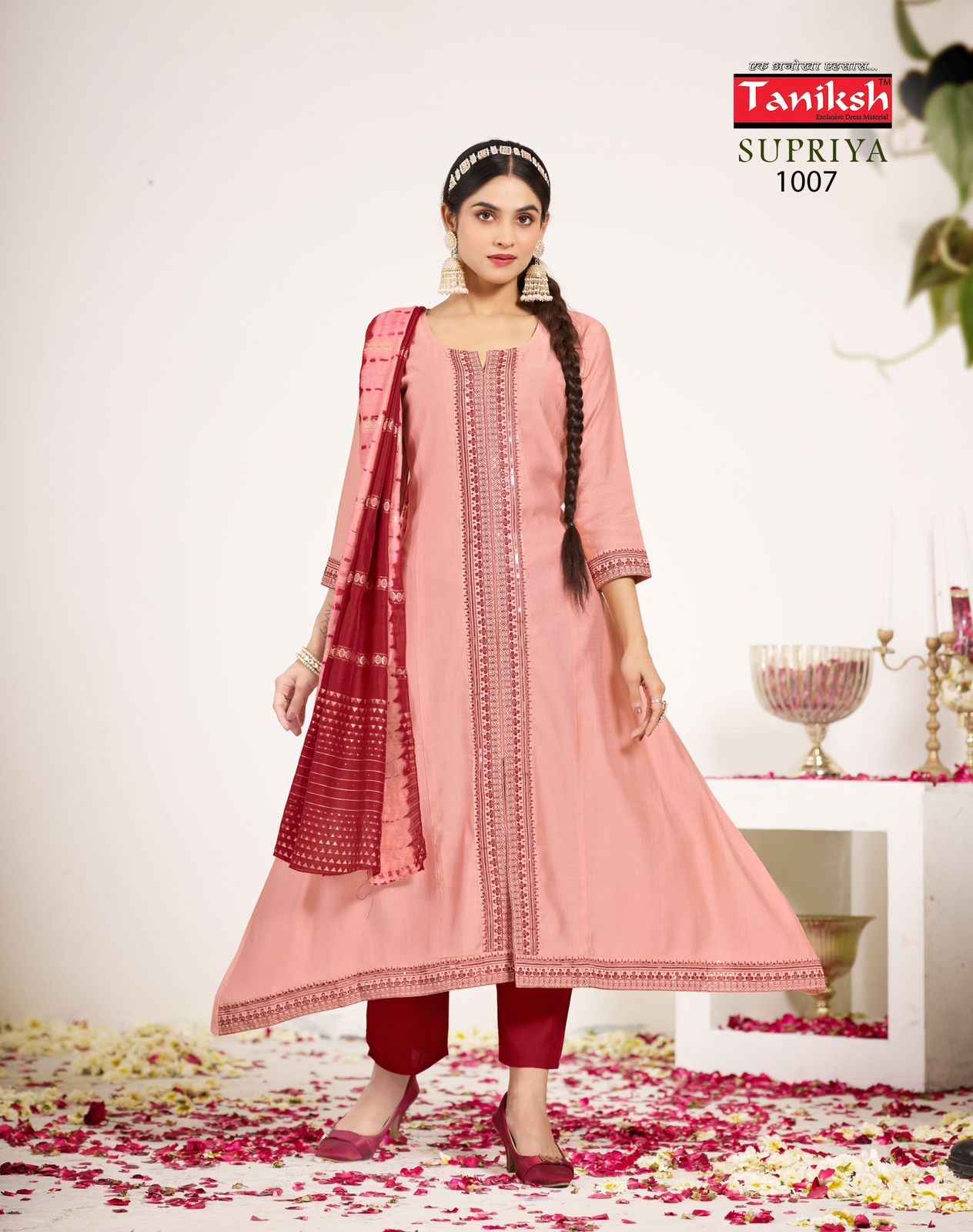 Taniksh Supriya Vol 1 Vertican Kurti Combo 8 pcs Catalogue