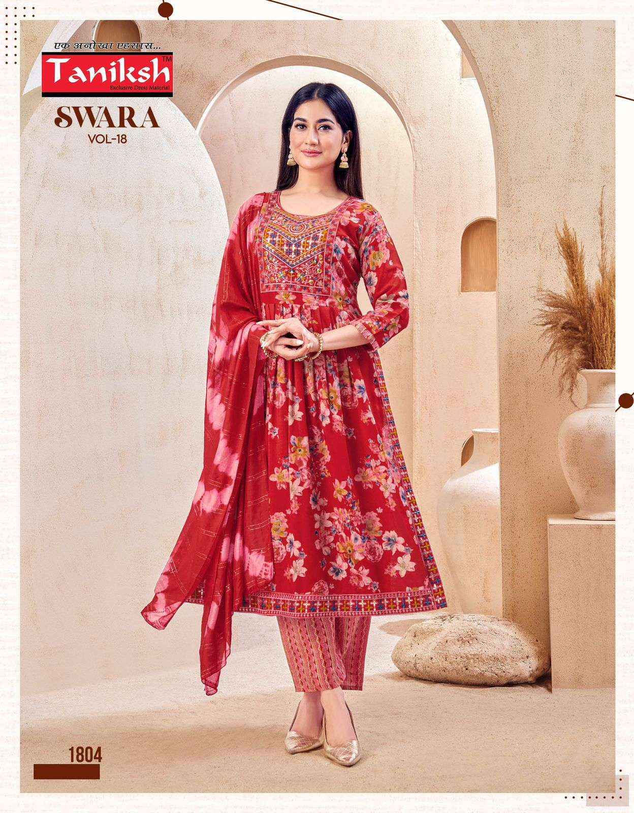 Taniksh Swara Vol 18 Rayon Kurti Combo 8 pcs Catalogue