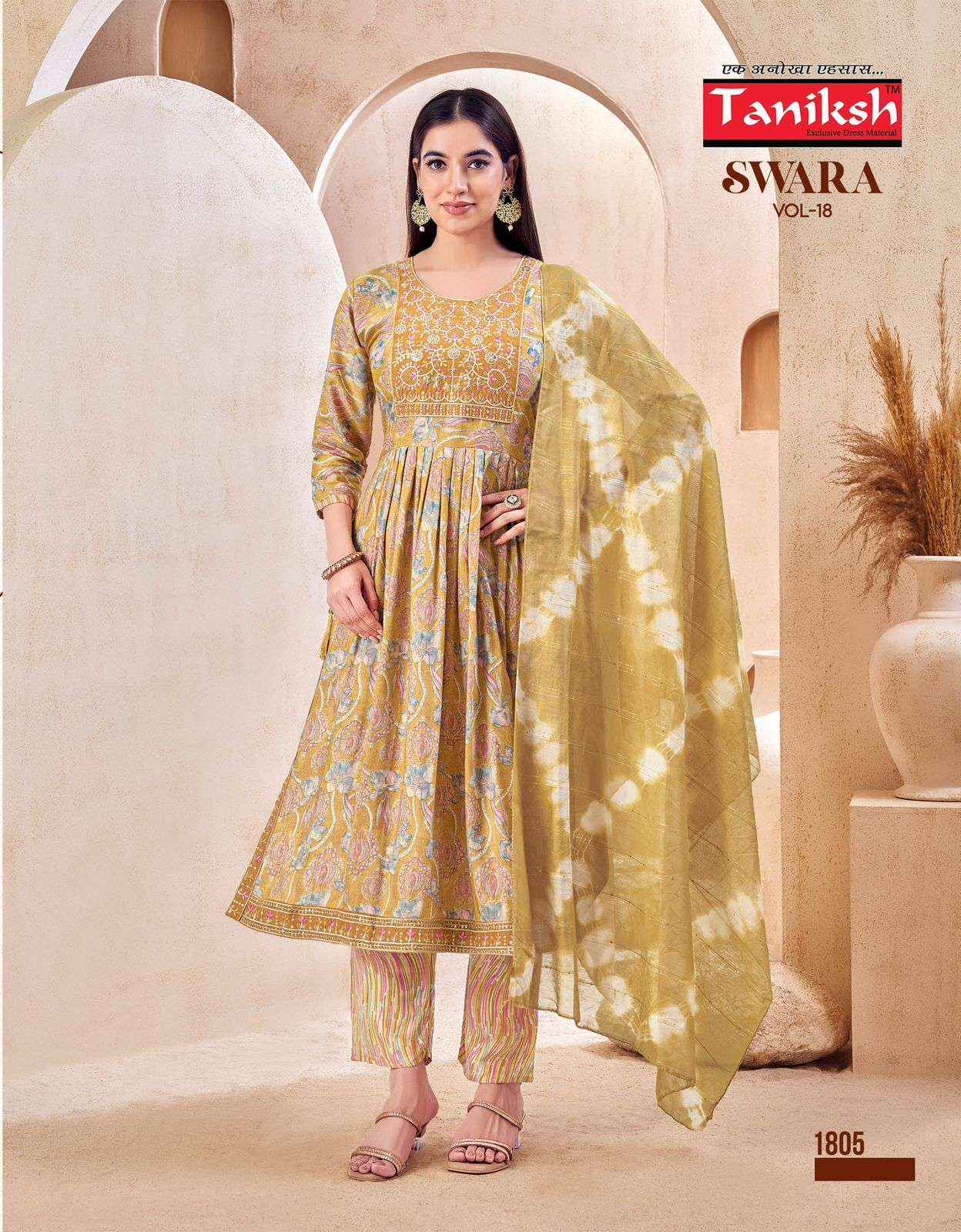 Taniksh Swara Vol 18 Rayon Kurti Combo 8 pcs Catalogue