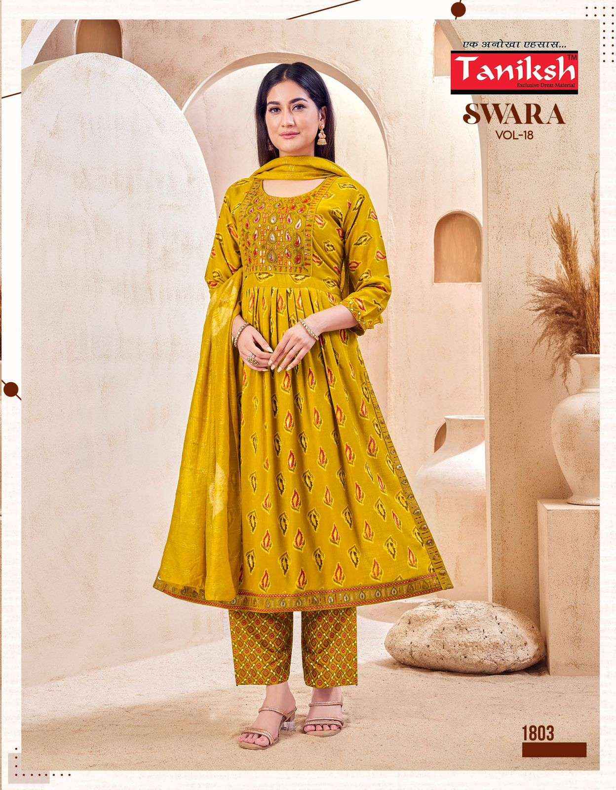 Taniksh Swara Vol 18 Rayon Kurti Combo 8 pcs Catalogue