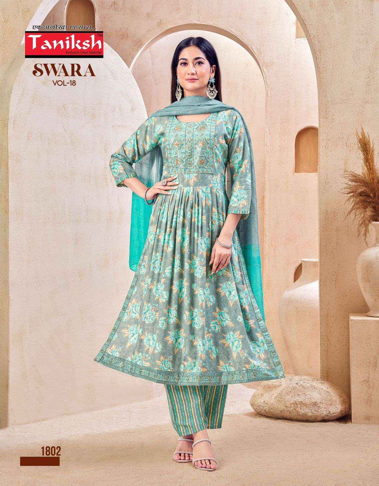 Taniksh Swara Vol 18 Rayon Kurti Combo 8 pcs Catalogue