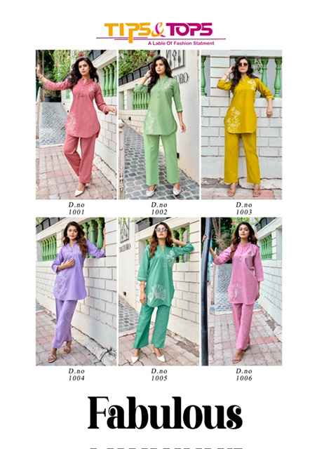 Tips & Tops Fabulous Cotton Co ord set 6 pcs Catalogue