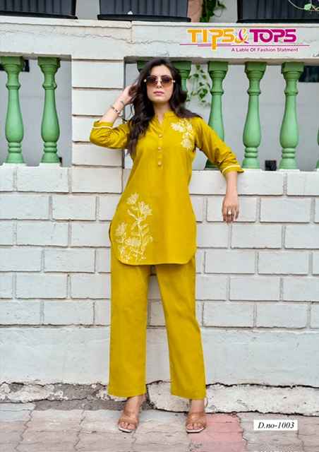 Tips & Tops Fabulous Cotton Co ord set 6 pcs Catalogue