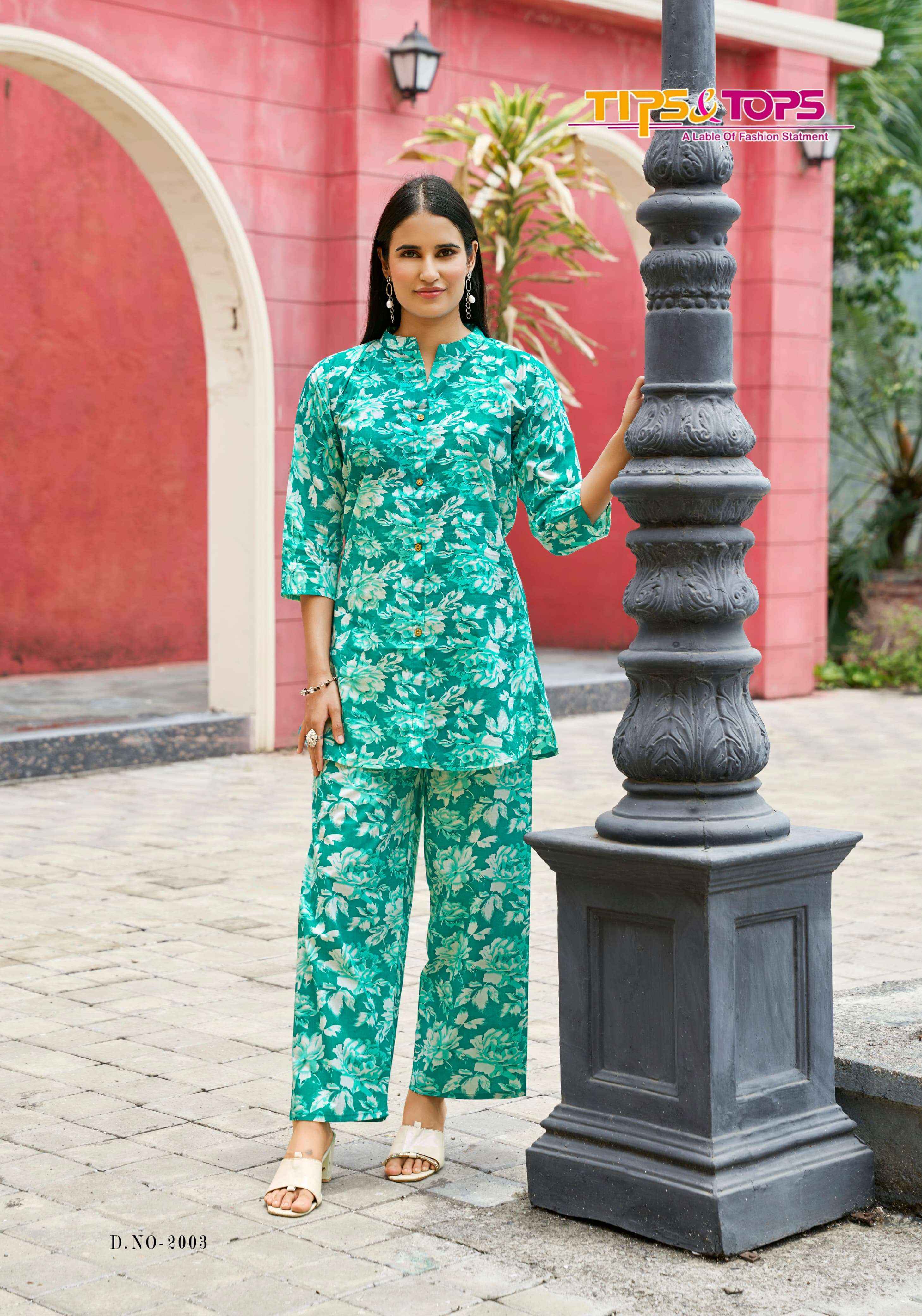 Tips & Tops Cotton Trends Vol 2 Cotton Co ord set 6 pcs Catalogue