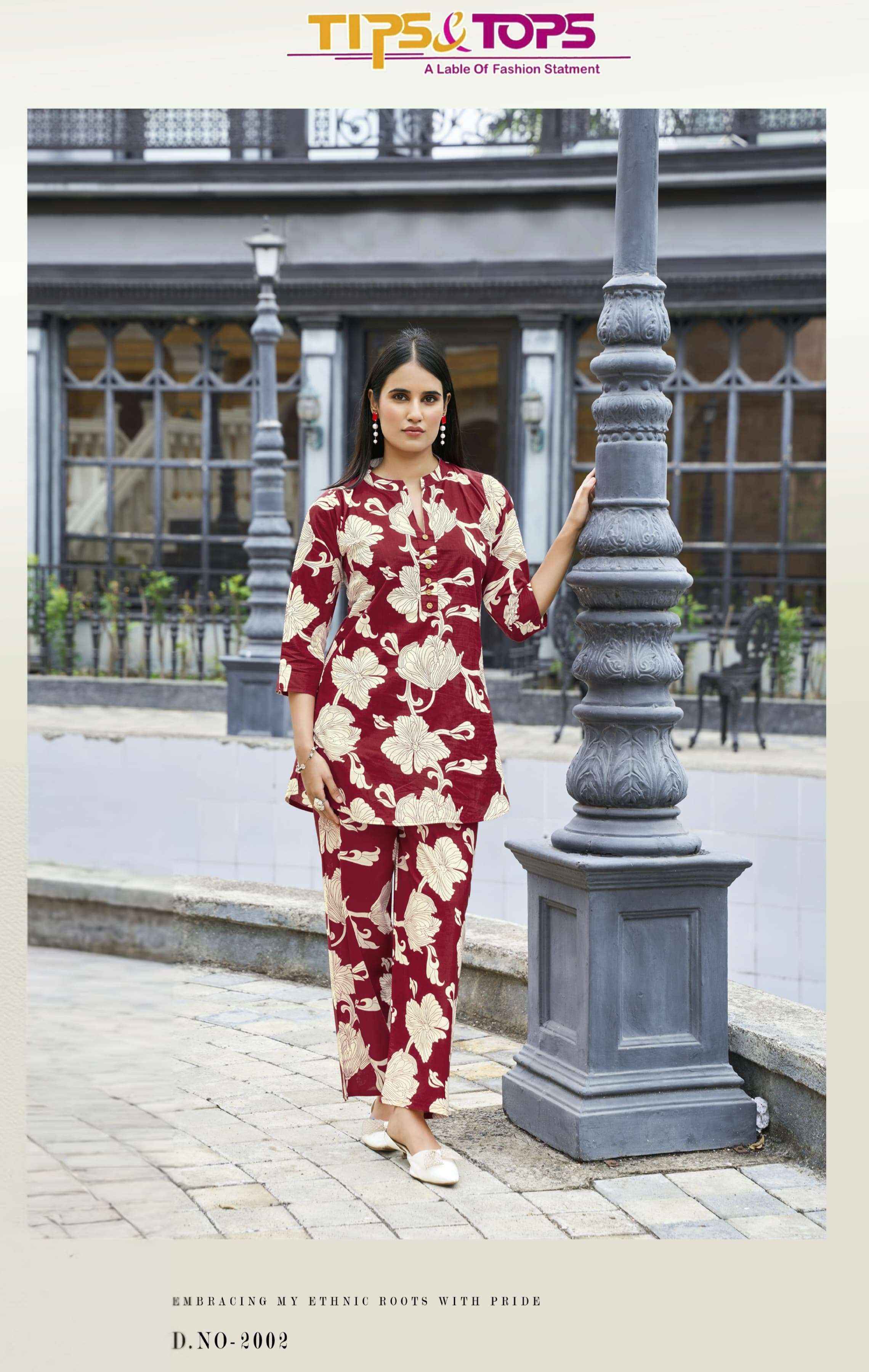 Tips & Tops Cotton Trends Vol 2 Cotton Co ord set 6 pcs Catalogue