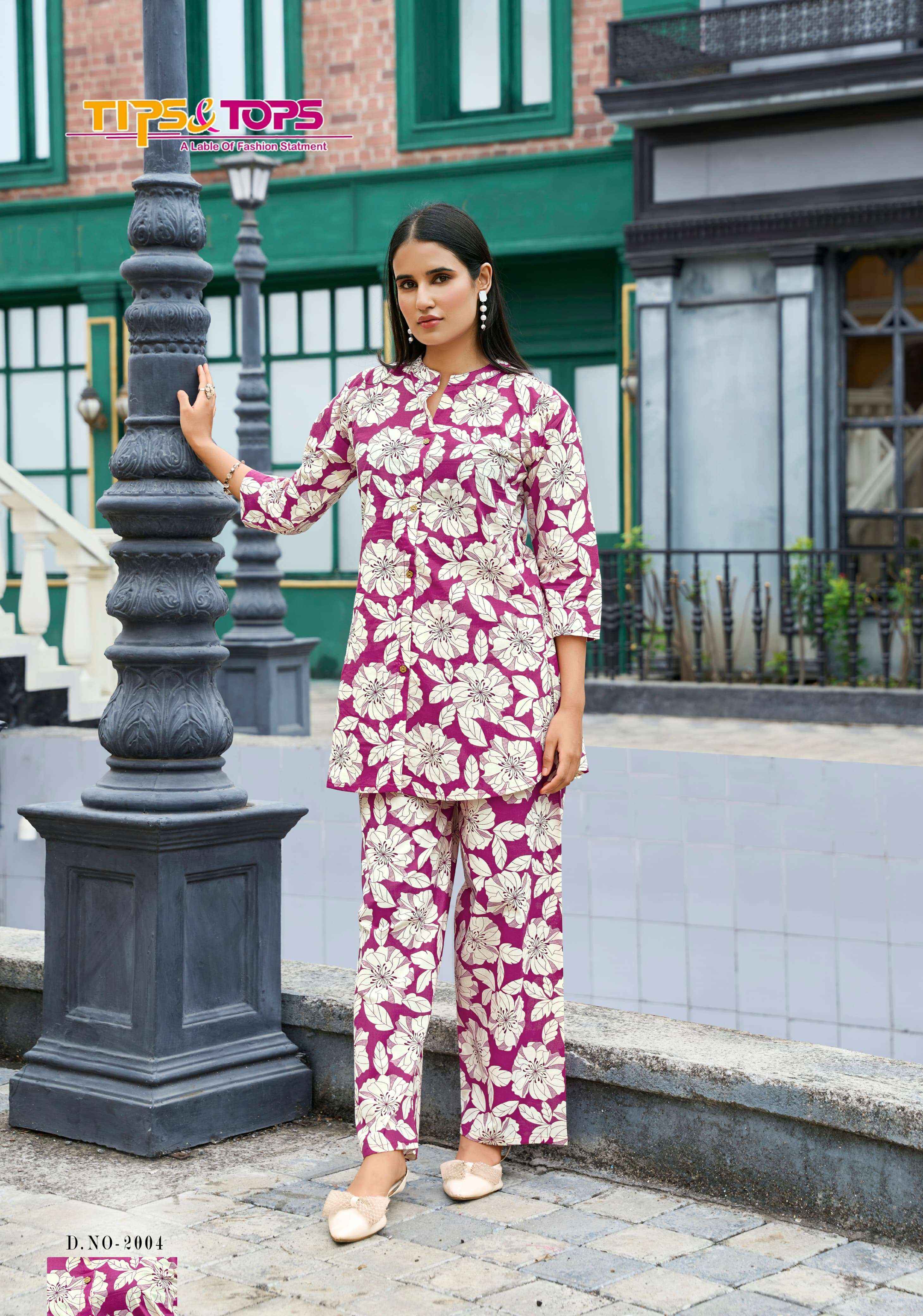 Tips & Tops Cotton Trends Vol 2 Cotton Co ord set 6 pcs Catalogue