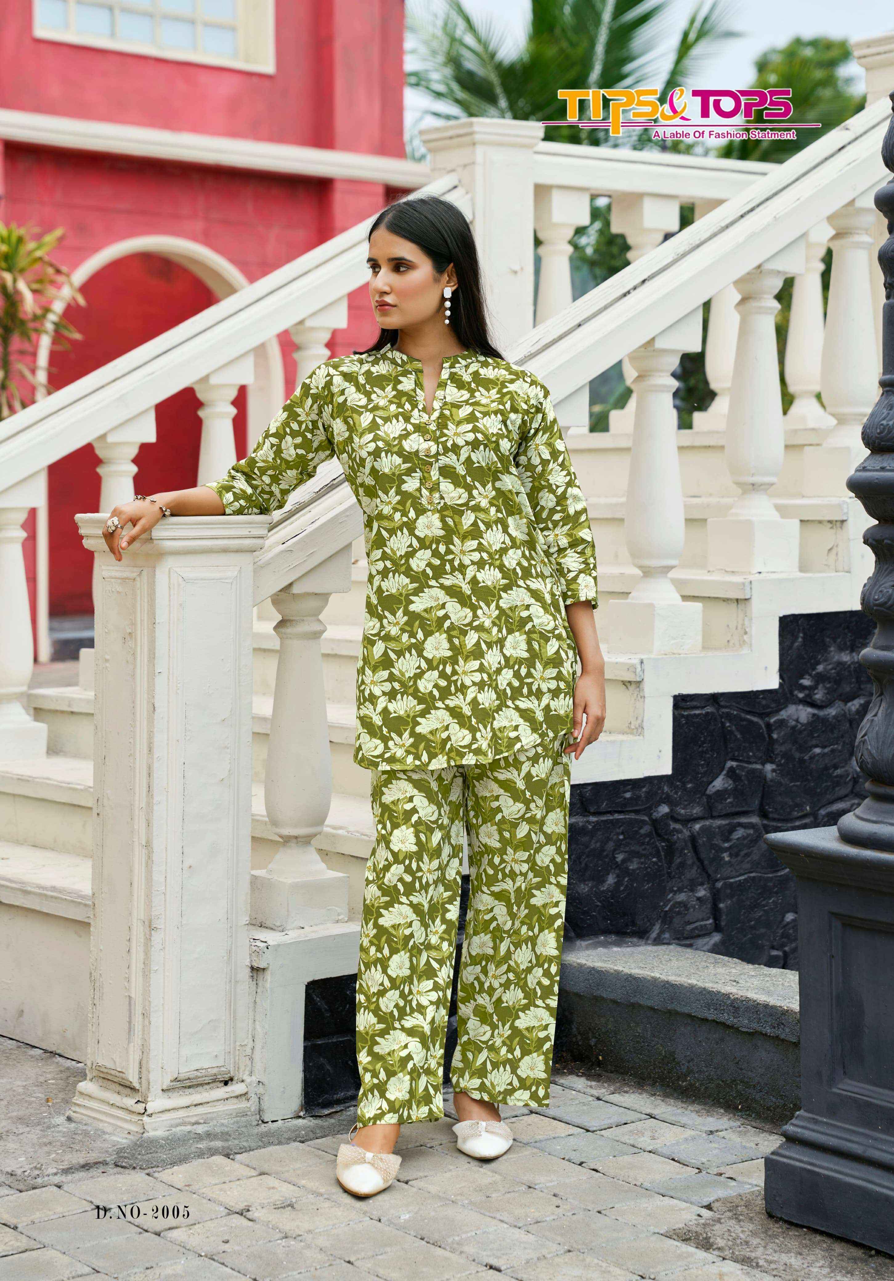 Tips & Tops Cotton Trends Vol 2 Cotton Co ord set 6 pcs Catalogue