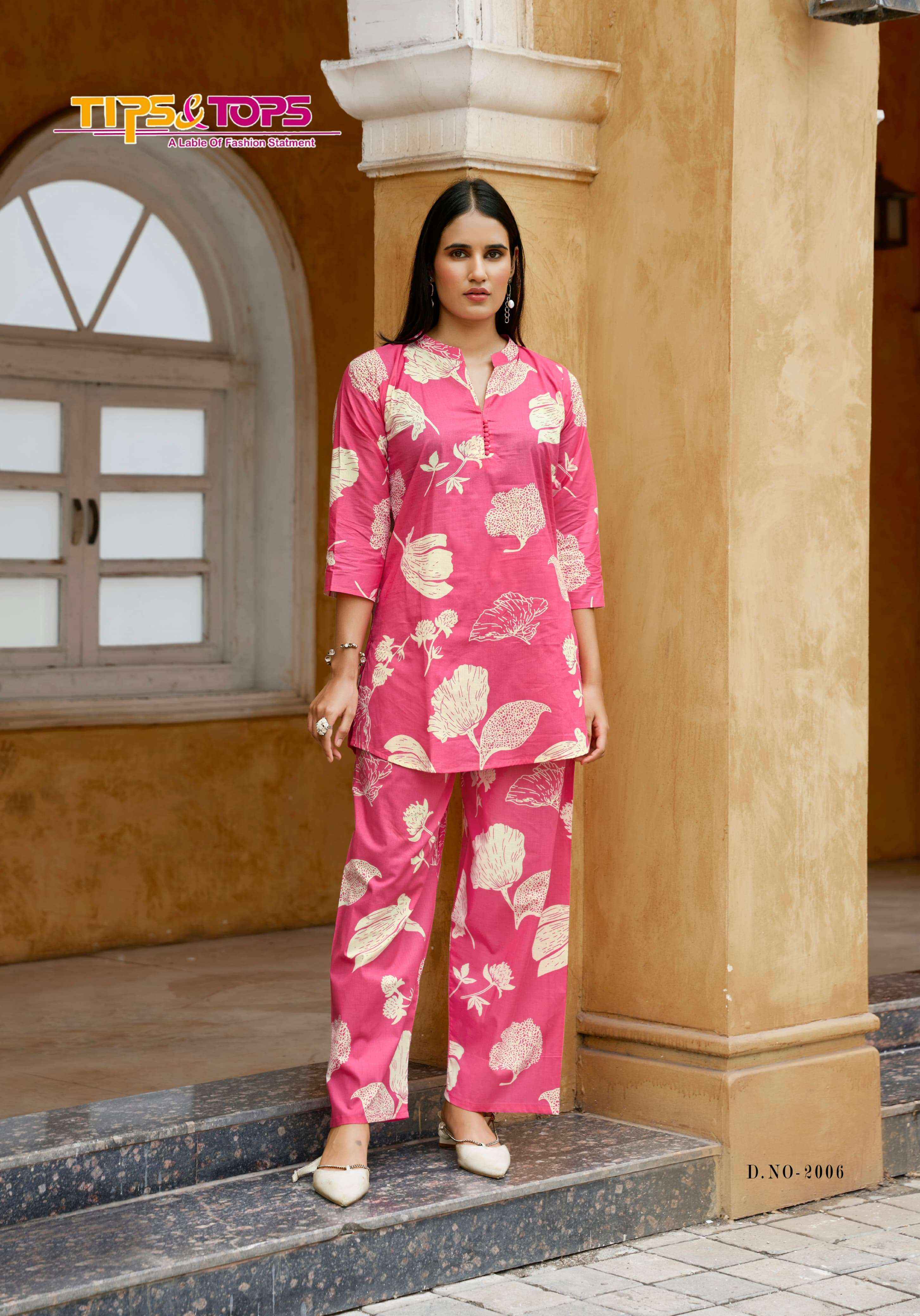 Tips & Tops Cotton Trends Vol 2 Cotton Co ord set 6 pcs Catalogue