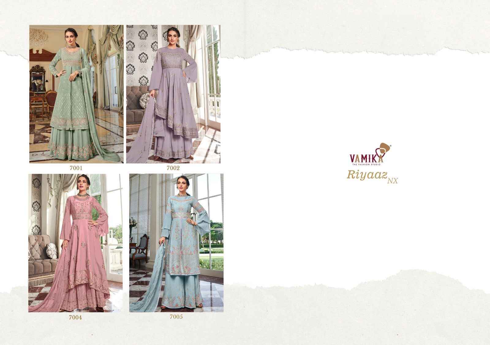 Vamika Riyaaz Nx Readymade Georgette Dress 4 pcs Catalogue