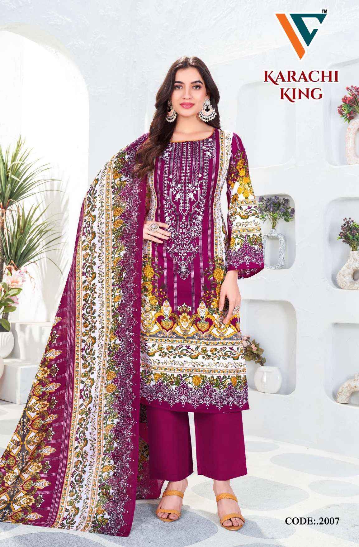 Vandana Creation Karachi King Vol 20 Cotton Dress Material
