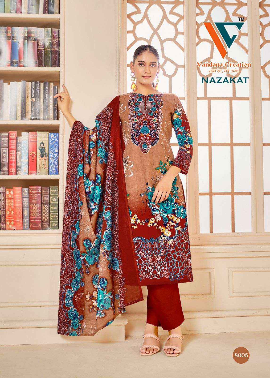 Vandana Creation Nazakat Vol 8 Cotton Dress Material 8 pcs Catalogue