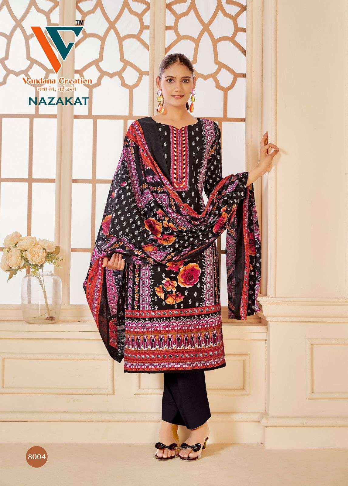 Vandana Creation Nazakat Vol 8 Cotton Dress Material 8 pcs Catalogue