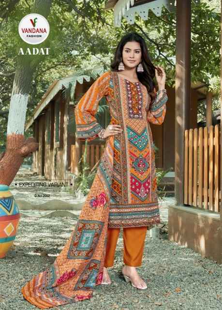 Vandana Fashion Aadat Vol 2 Viscouse Rayon Dress Material 6 pcs Catalogue