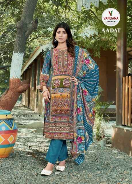 Vandana Fashion Aadat Vol 2 Viscouse Rayon Dress Material 6 pcs Catalogue