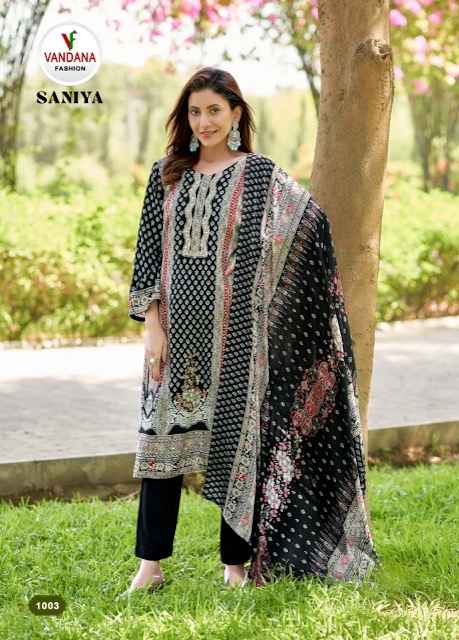 Vandana Fashion Saniya Vol 1 Viscouse Rayon Dress Material 6 pcs Catalogue