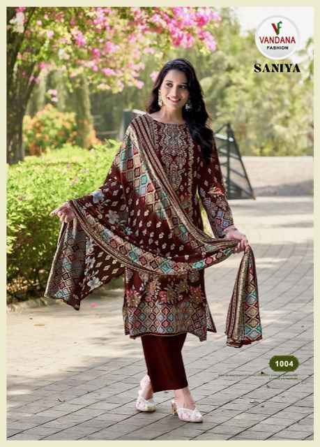 Vandana Fashion Saniya Vol 1 Viscouse Rayon Dress Material 6 pcs Catalogue