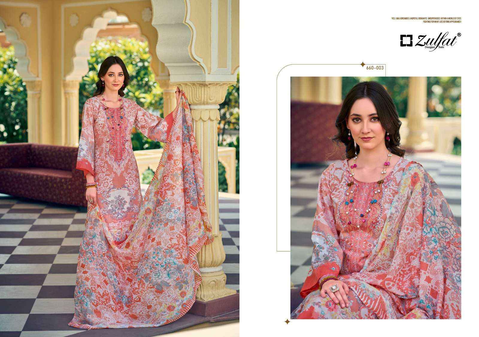 Zulfat Gulnaaz Vol 4 Cotton Dress Material 8 pcs Catalogue
