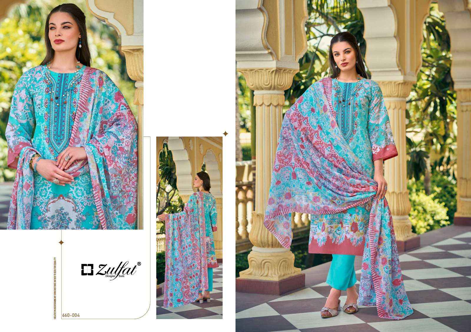 Zulfat Gulnaaz Vol 4 Cotton Dress Material 8 pcs Catalogue