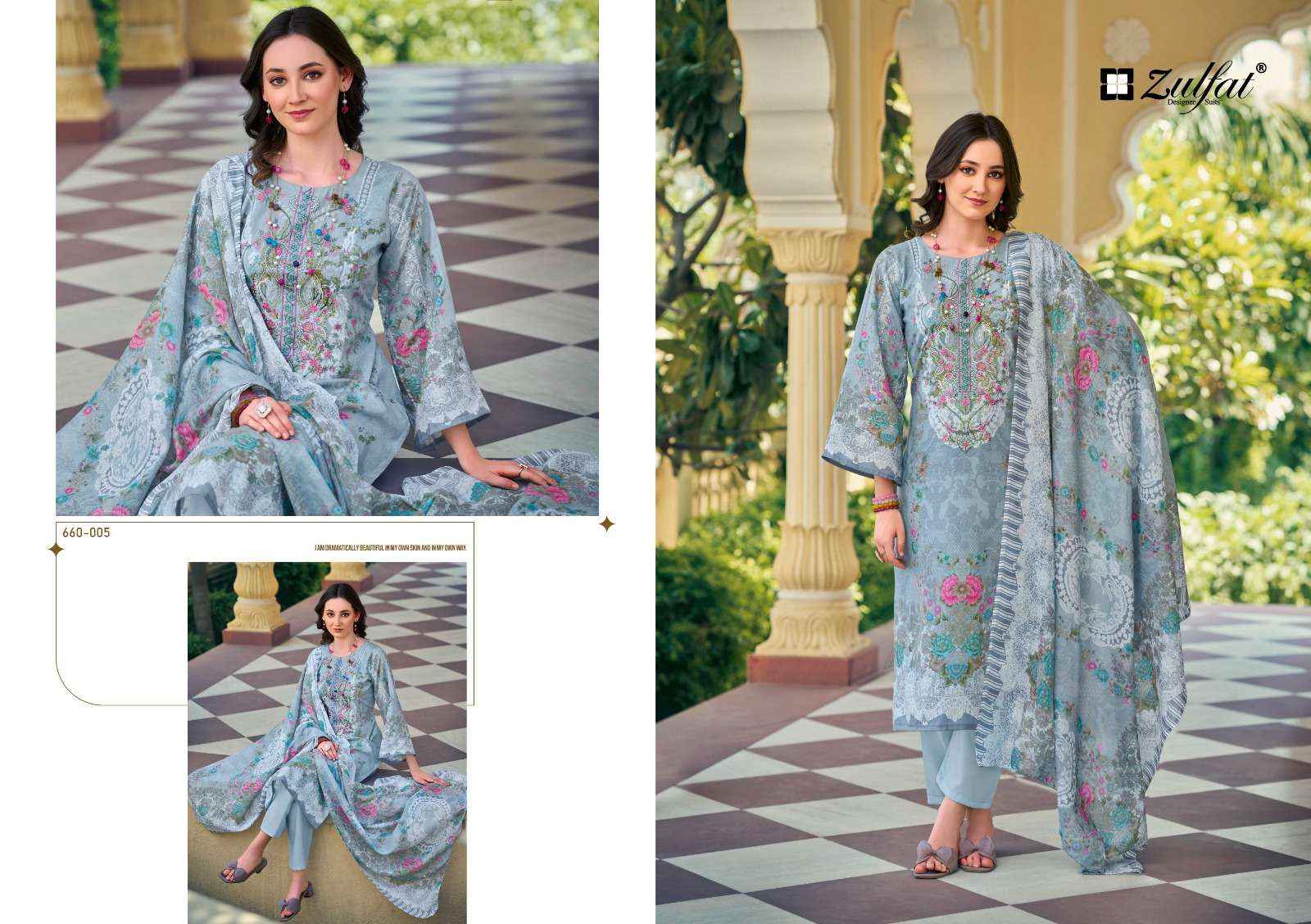 Zulfat Gulnaaz Vol 4 Cotton Dress Material 8 pcs Catalogue